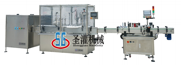 SGPW-2型 噴霧劑理瓶灌裝貼標(biāo)生產(chǎn)聯(lián)動線